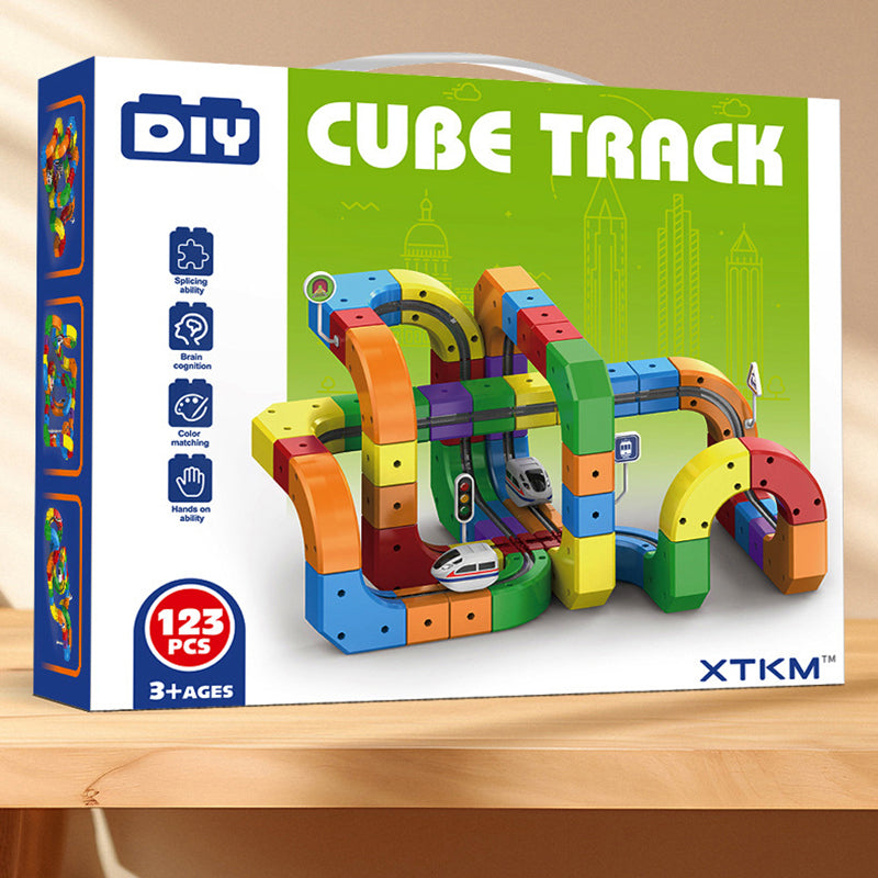 DIY Puzzle, Spatial Perception Creative & Active  - Cube Track Toys